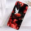 Чехол Tokyo Ghoul Красная Паукообразная Лилия Для iPhone 16,15,17,14,13,12,11 Plus,Pro Max,XS,X,XR,SE,Mini,8,7 Мягкий Силиконовый Черный Чехол