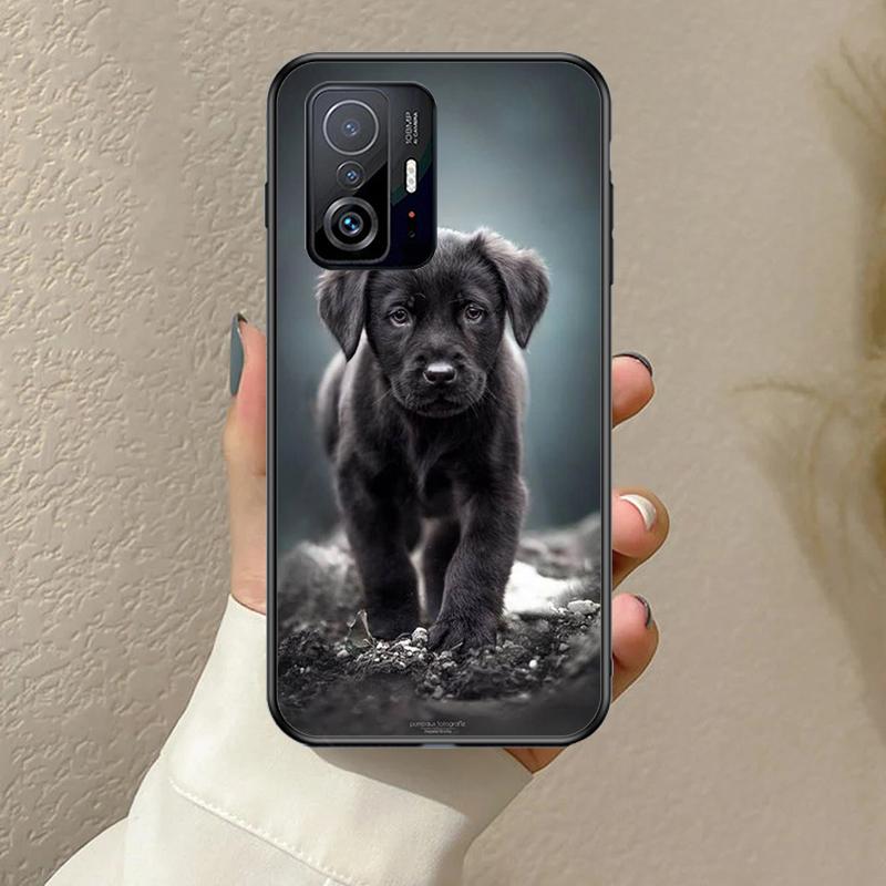 Black Labrador Dog Funda For POCO F5 F3 M5s C40 F4 GT X3 X4 X5 Pro Case For Xiaomi 12 13 Lite 11T 12T Pro 12X