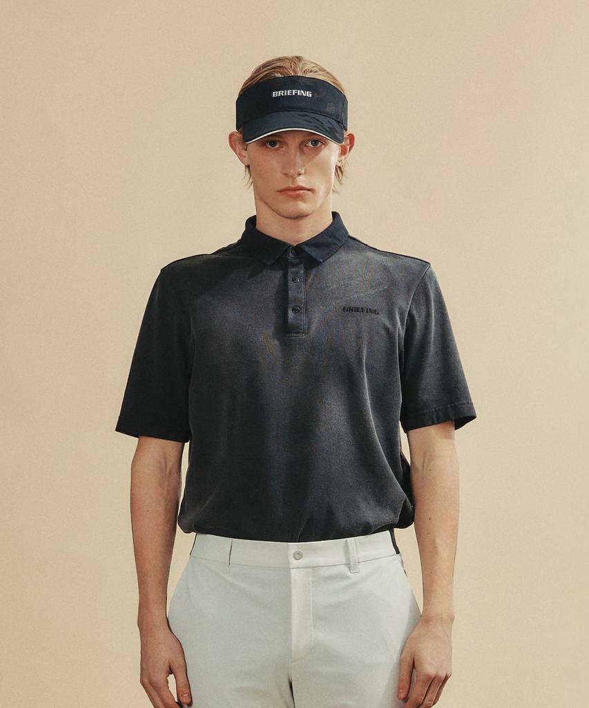 Beulipinggolpeu Men'S Spray-Dyed Polo_Charcoal Gray
