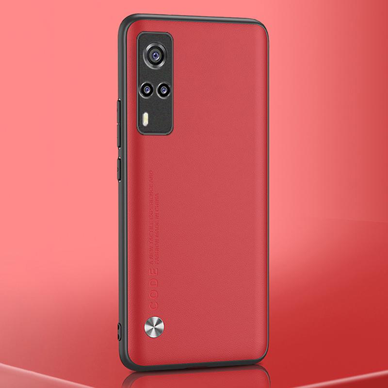 Роскошный чехол для телефона из искусственной кожи для Vivo Y31 Y51 Y53S Y72, силиконовый тонкий чехол для Vivo Y21 Y21S Y33S Y20 Y20S Y11S Y12S Coque