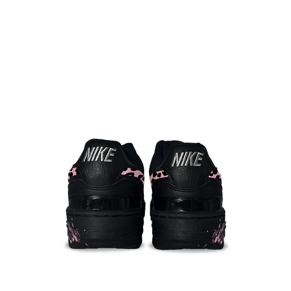 Nike Gamma Force Leopard Shadow Graffiti 1 Synthetic Leather Low top Skateboard Shoes Unisex Black HQ1674-001(team1544-1)