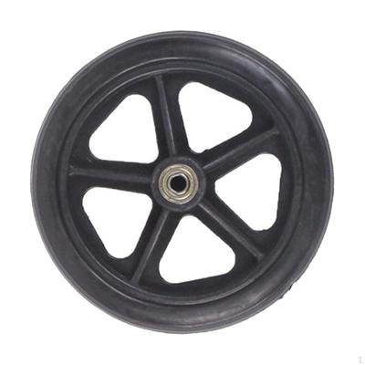 Аксессуары для замены переднего колеса инвалидной коляски Простая сборка Черные ролики