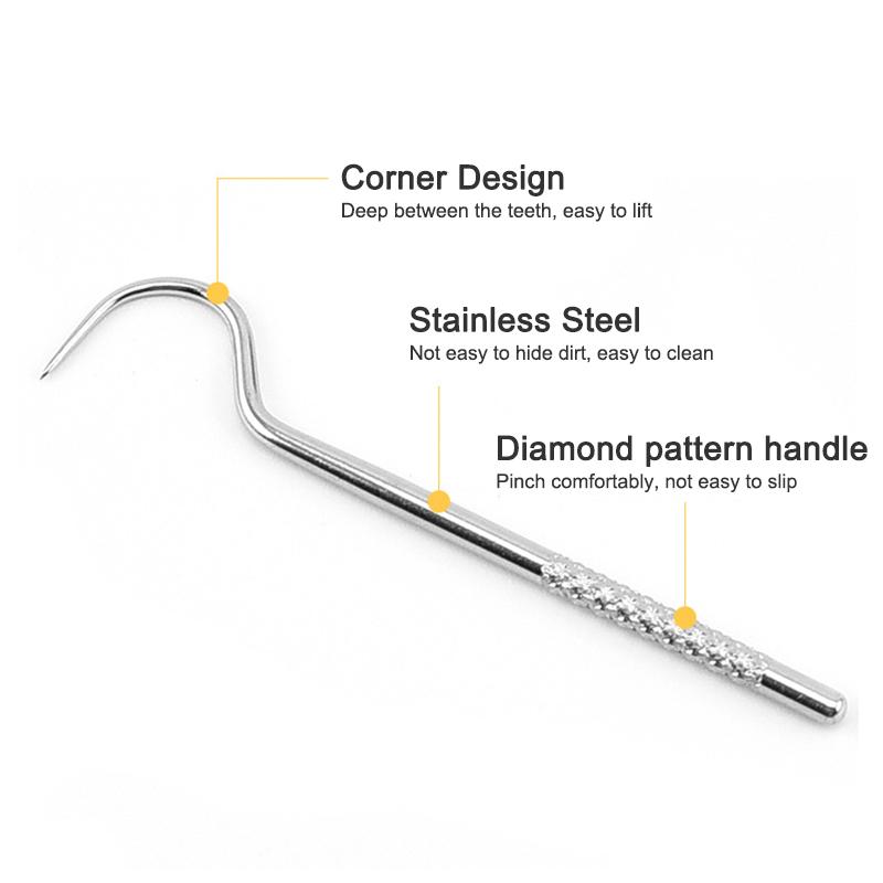 Портативный набор титановых зубочисток для ухода за полостью рта, многоразовые металлические кожаные держатели для пикников на открытом воздухе, кемпинга, пеших походов, карманные мультиинструменты