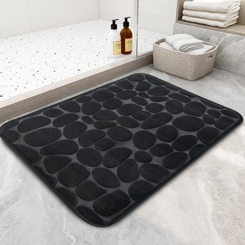 Home Bathroom Memory Foam Floor Mat Bathroom Anti-slip Absorbent Mat Toilet Door Entrance Bathroom Foot Mat