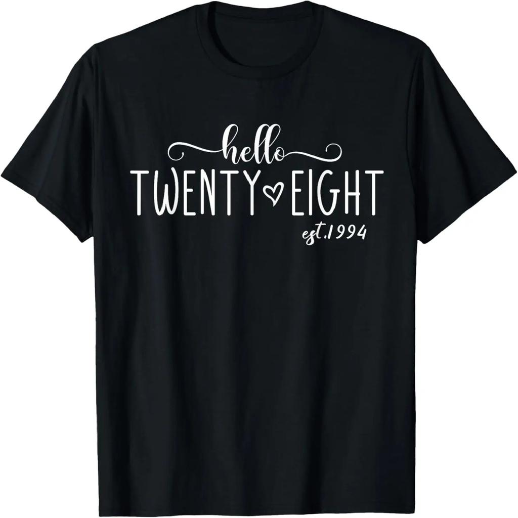 Привет, Twenty Eight, Основано в 1994, Исполняется 28 лет, Костюм на День Рождения, Футболка