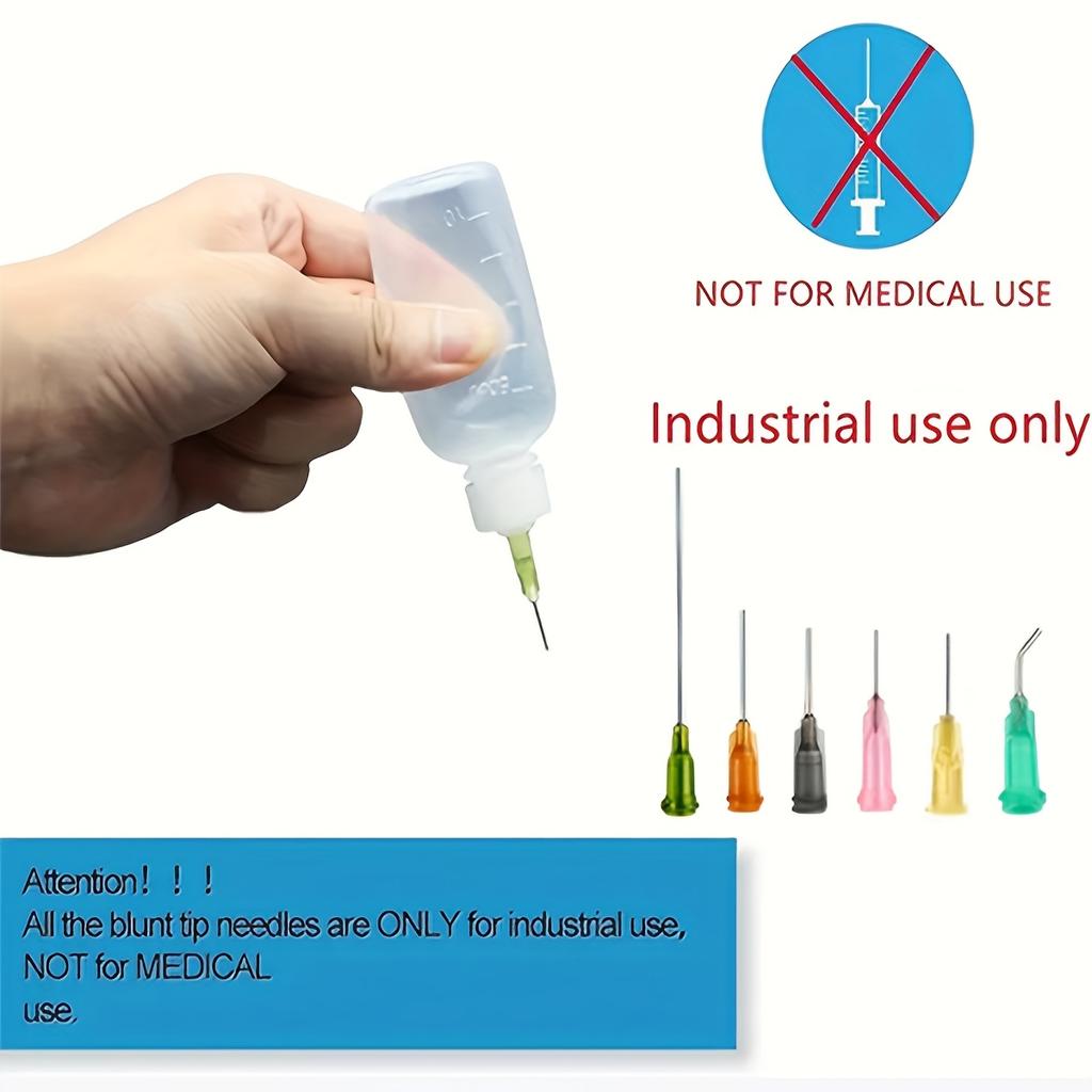 18 бутылочек-аппликаторов для клея поставляются с иглами с тупым концом и колпачками, подходят для жидкостей, клея, чернил,