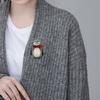 Blucome Handmade Acrylic Pig Penguin Brooches For Women Child New Year's Gift Red Scarf Animal Cloth Accessories Harajuku Brooch