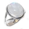 Natural Rainbow Moonstone Gemstone 925 Solid Sterling Silver Gift Ring S.9 p8S38