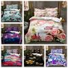 3D Butterfly Bedding Set King Queen Bed Cover Pillowcase 2/3pcs Women and Girls Cover Gift AU/DE/EU All Size Beds