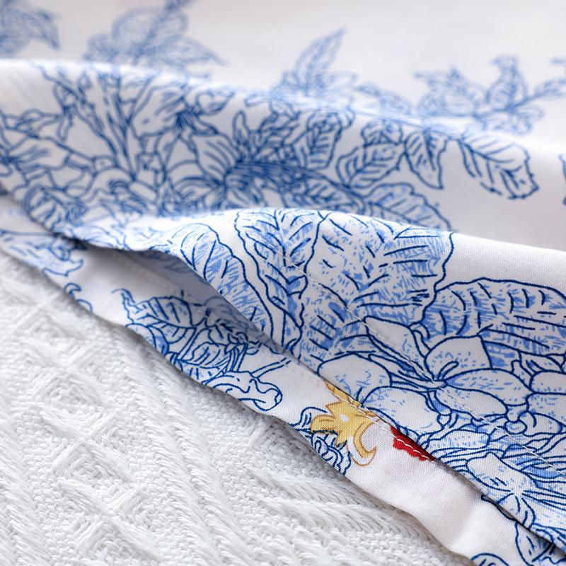 Летняя ночная рубашка с длинными рукавами, женская ночная рубашка в стиле бохо, пляжная ночная рубашка, длинная юбка, большой размер, свободная домашняя одежда