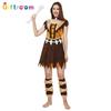 Trendy Unisex Primitive Costume For Couples Featuring Game Theme Design And Comfort