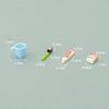 1Set 1:12 Dollhouse Miniature Soap Toothbrush Toothpaste Model Cup Home Model Decor Toy Doll House Accessories