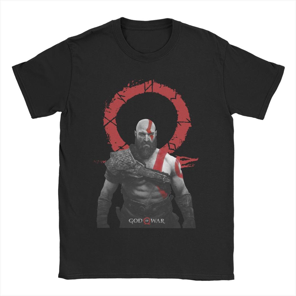 Unisex Womens Gaming Kratos God of War T Shirt Cotton Clothes Crazy Short Sleeve Round Collar Tee Shirt 4XL 5XL 6XL TShirt