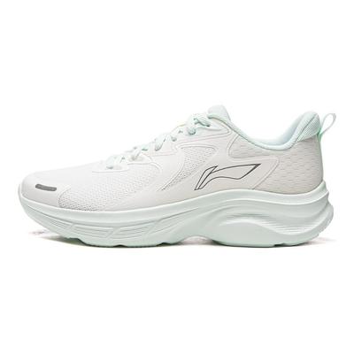 Li Ning Амортизация Скользкая Устойчивость к истиранию Поддержка Легкий Низкие Кроссовки для бега Женские Белый Синий ARSW046-4