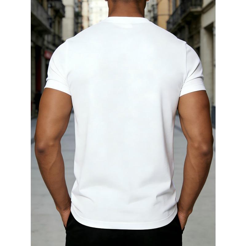 European Size Retro Style Men's T-Shirt Memphis Tennessee Banjo And Cityscape Design Summer Casual Wear for Music Lovers And Travel Enthusiasts
