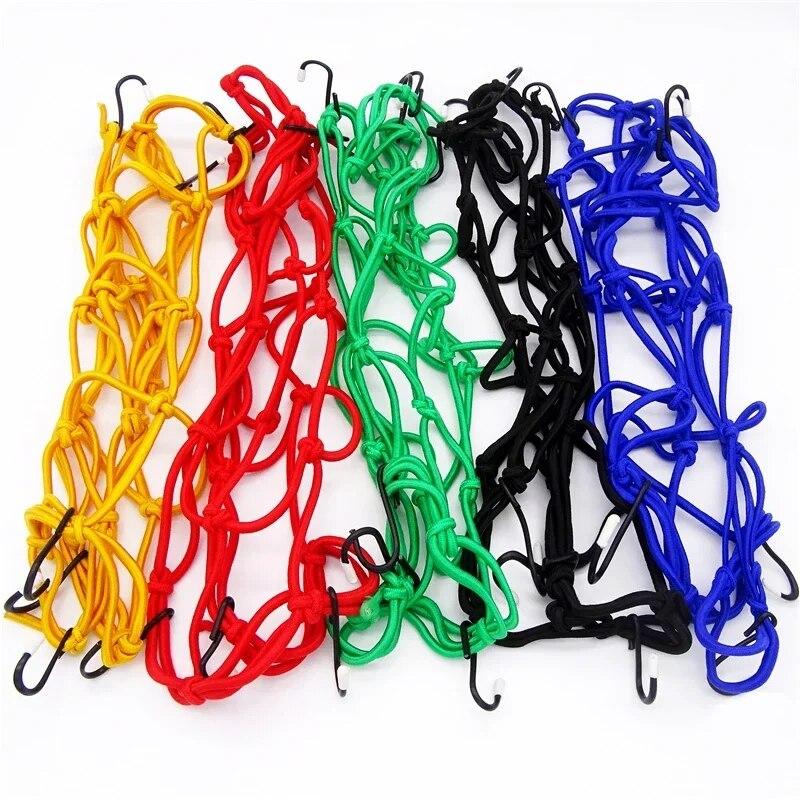 Универсальная 40*40 см мотоциклетная сетка для багажа, сетка для шлема, резиновая лента для хранения топливного бака, уплотнительная сетка для хранения багажа