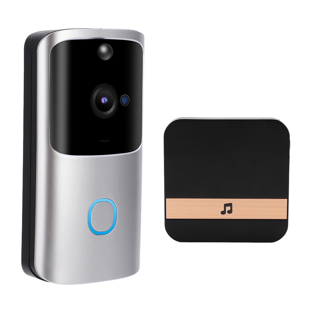 Умный беспроводной WIFI видеодомофон телефон с дистанционным управлением Интерком мониторинг сигнализация Silver 90?260VUS