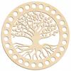 Plywood bottom, round, 15cm. ECO plywood basket bottom. Round bag bottom.