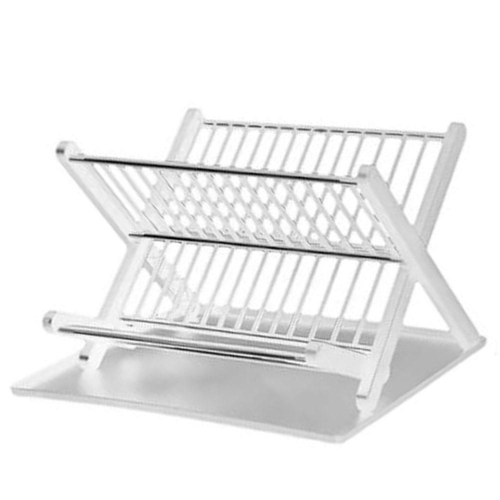 Пластиковая складная сушилка для посуды большой вместимости, держатель для сушки столовой посуды, сушка над раковиной