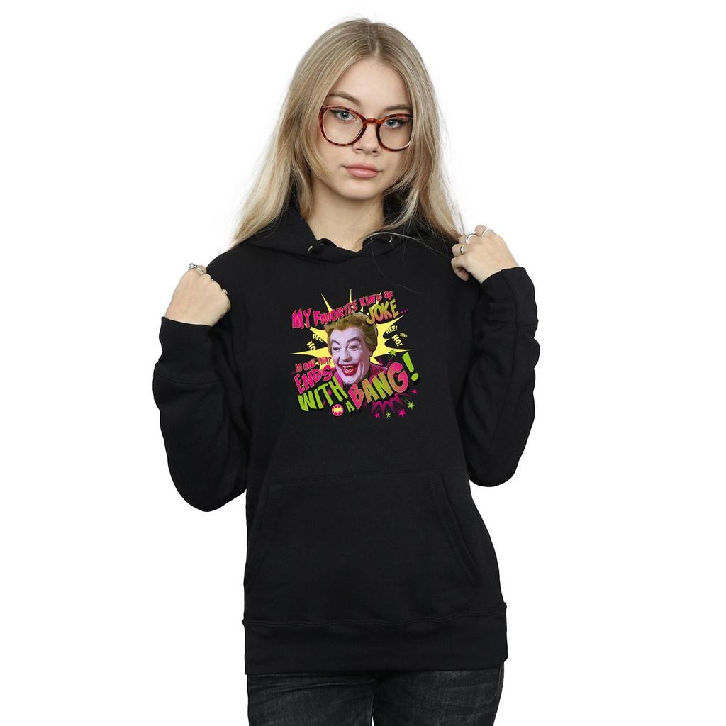DC Comics Womens/Ladies Batman TV Series Joker Bang Hoodie