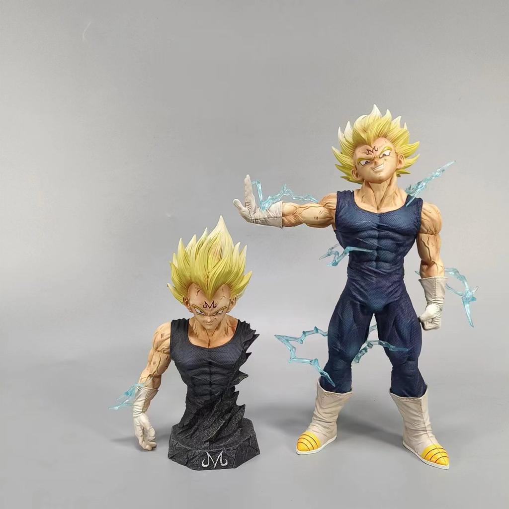 26cm Anime Drogan Boll Z Majin Vegeta Figure Replace Head Pvc Action Figures Vegeta Figurine Gk Statue Collection Model Toys