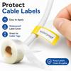 1000Pcs Clear Labels Label Protector Clear Stickers Wafer Seals Waterproof Labels for Protecting Barcodes, Numbers and Stickers