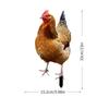 2 шт. акриловые куриные садовые колья, декоративные статуи кур для украшения сада, газона и двора
