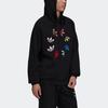 adidas Пуловер с капюшоном Shattered Trifoil, черный/разноцветный, мужская уличная одежда H37732