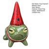 Миниатюрная фигурка лягушки DYS, Маленькая статуэтка с праздничной шляпой, Декоративное смоляное украшение для сада, двора на открытом воздухе