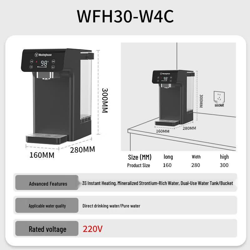 Westinghouse Mineralized Instant Hot Water Dispenser CN plug (adapter included)