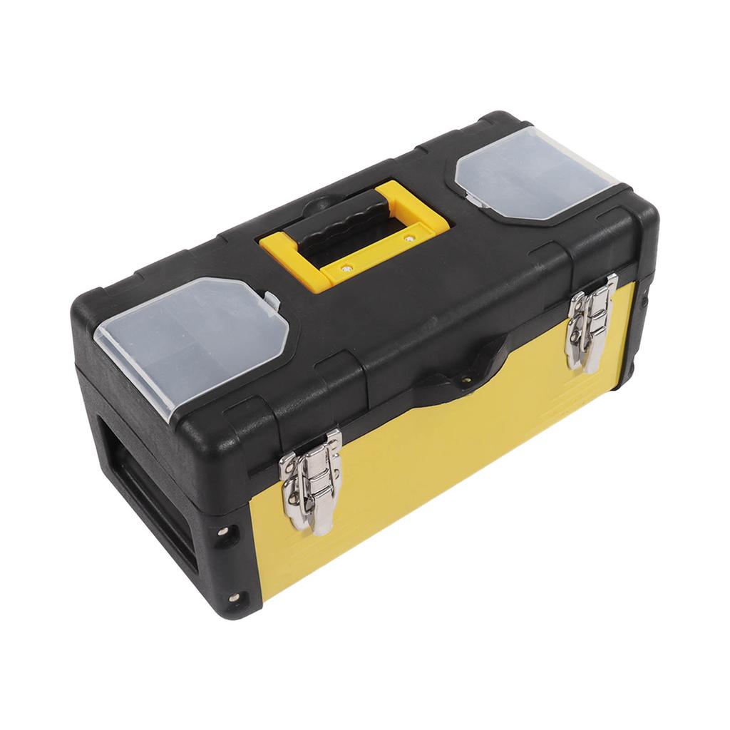 Tool Box Multifunction 15.6inch Large Capacity Double Layer Toolbox Organizer with Removable Tray