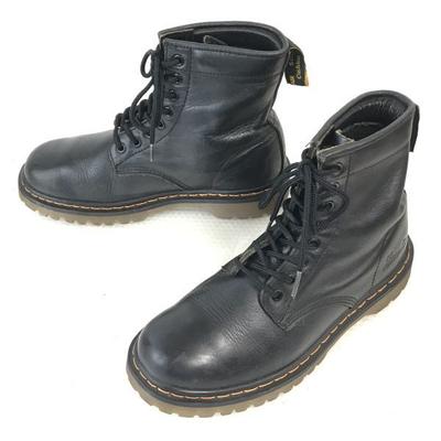 HAWKINS Кожаные ботинки на шнуровке с воздушной подушкой Женские 23.5 Черные(ИСПОЛЬЗОВАЛ)