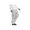 Solid Color Training Elastic Mid-Waist Straight-Leg Casual Pants Men Bottoms Light-Grey JE3496