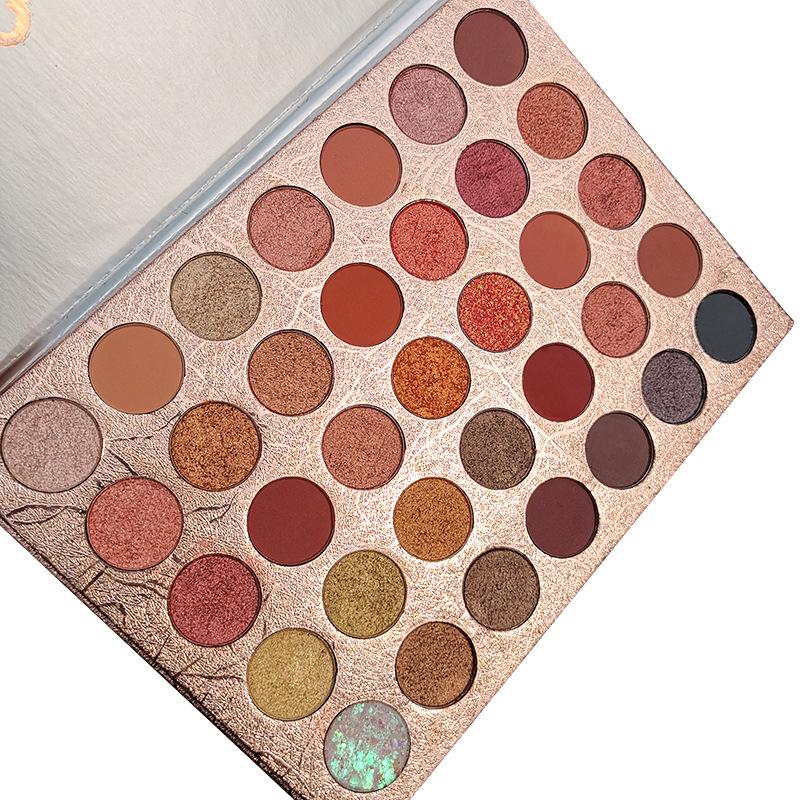 DIKALU 35-цветная палитра теней для век с картофельным пюре, косметика цвета земли, перламутровый макияж, водостойкий макияж, 3 тени для век