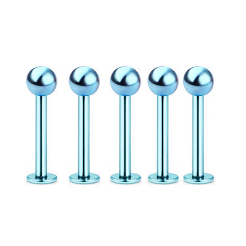 5Pcs Stainless Steel Lip Stud Eyebrow Stud Nose Stud Ear Stud Piercing Jewelry Body Piercing Jewelry