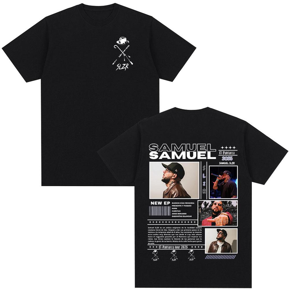 Rapper Samuel Slzr Tour 2026 Graphic T Shirts Unisex Women Fashion Hip Hop Pop Music Tshirts Casual Oversized T Shirt