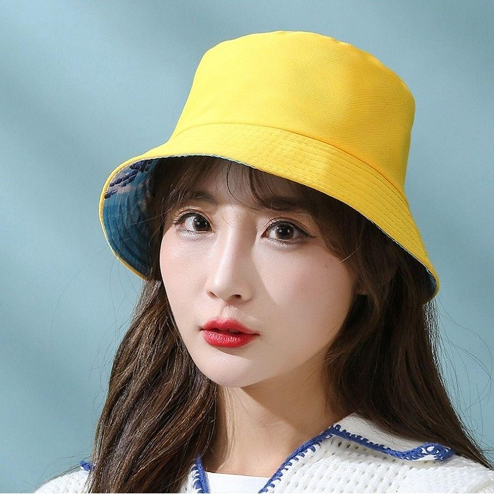 Foldable Bucket Hat Anti-UV Sun Hat Fashion Panama Hat Outdoor Sports