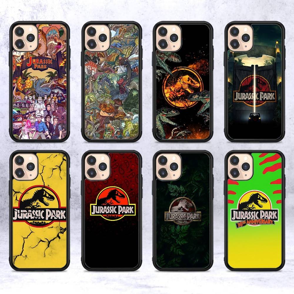 J-Jurassic Park Dinosaur World PC+TPU Phone Case For IPhone 17 16 15 14 PRO MAX 11 12 13 PLUS MINI Cover