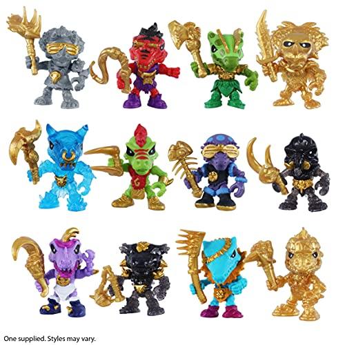 Treasure X Dino Gold Дино Одиночная упаковка Открытая коробка Игрушка Раскопай и Открой Коллекционные Фигурки Динозавров Найди Настоящее Золотое Сокровище за 8 Уровней Приключений