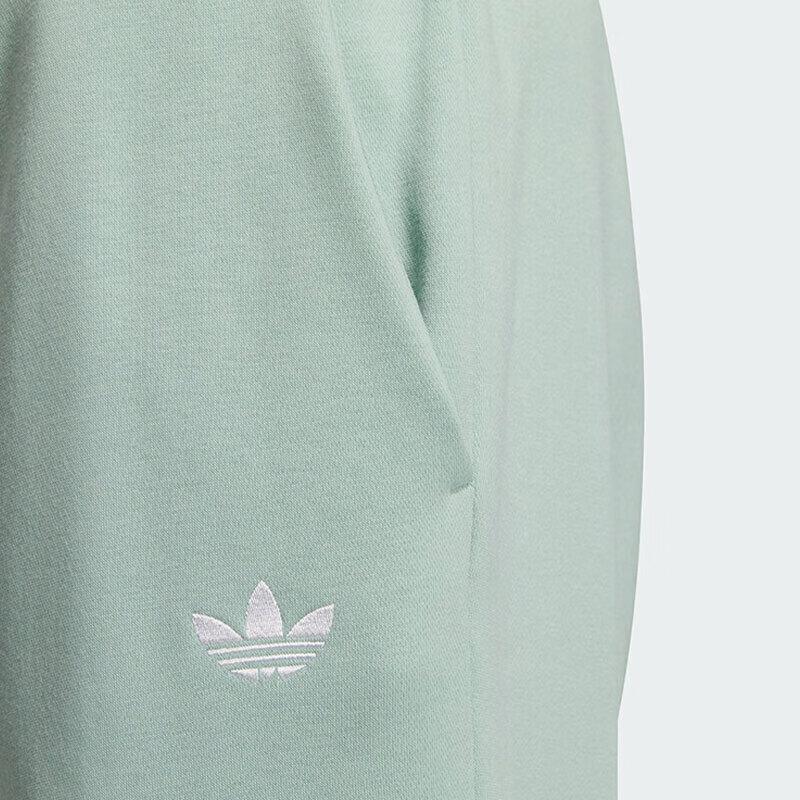 Adidas Оригинальные удобные свободные универсальные однотонные спортивные длинные брюки унисекс светло-зеленые JL8390