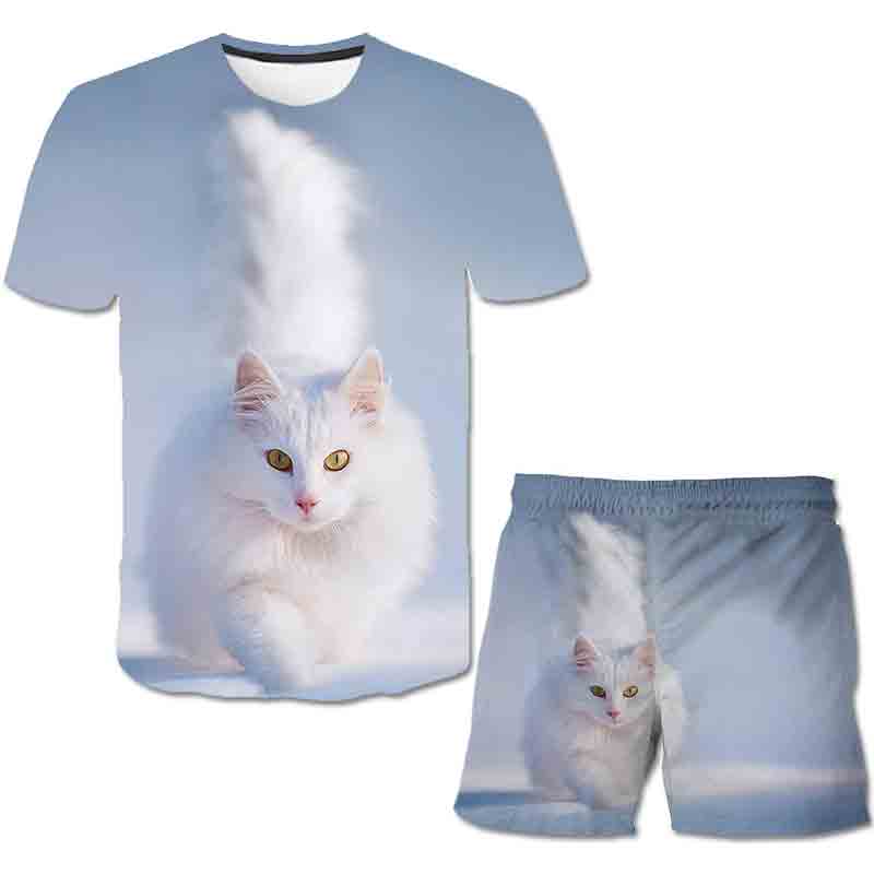 Комплект одежды для детей от 1 до 14 лет для мальчиков и девочек, модные топы с короткими рукавами, футболки и короткие штаны, детские летние костюмы, наряды