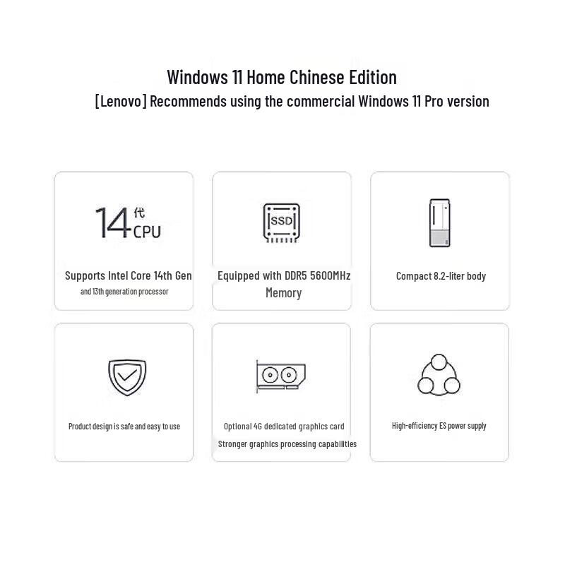 Lenovo ThinkCentre M460 Commercial Desktop PC with Monitor (CN version)