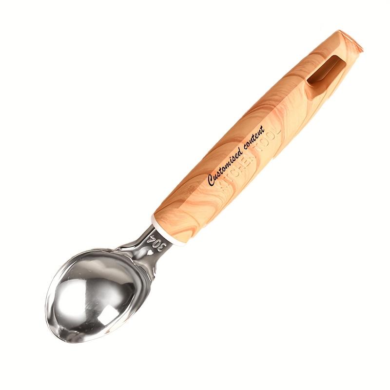 Сверхпрочная ложка для мороженого из нержавеющей стали, многоцелевая десертная ложка для мороженого, фруктов, вечеринок, ресторанов