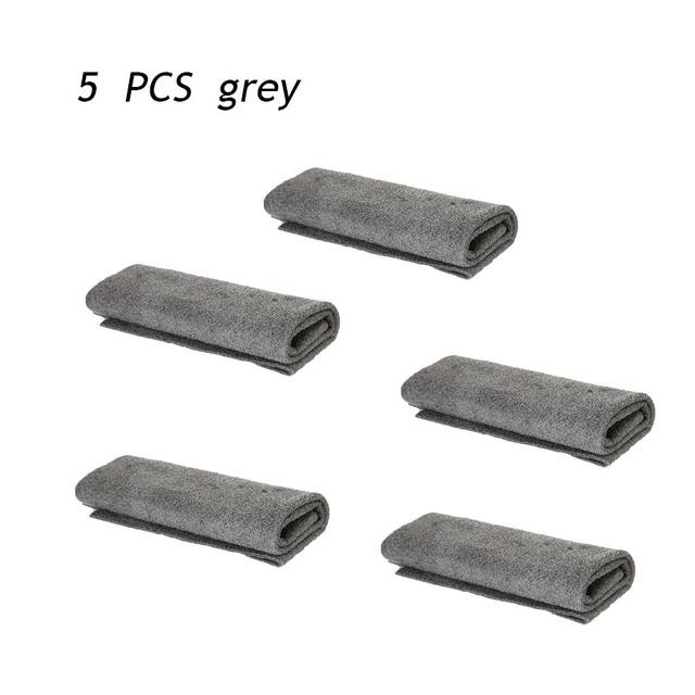 5Pcs Microfiber Magic Cleaning Cloth Glass Wiping Rags No Trace Cleaning Dish Cloth Tableware