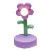 Table Lamp Cute Flower Night Light Portable Desk Lamp Decorative for Office Dorm Decor Purple