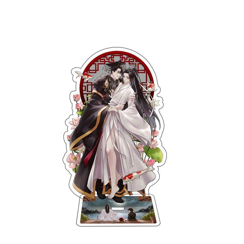 Хаски и его белый кот Shizun Mo Ran Chu WanNing, акриловая фигурка, подставка, модель игрушки, аниме, двустороннее действие