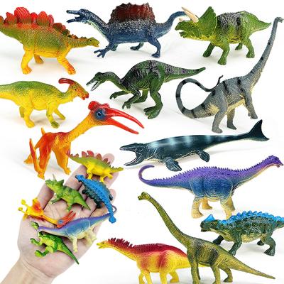 Набор из 12 шт. Динозавры Юрского периода VTriceratops, Птерозавры, Мозазавры, Стегозавр Модели Фигурки Действия ПВХ Коллекция Игрушка Подарки для Детей