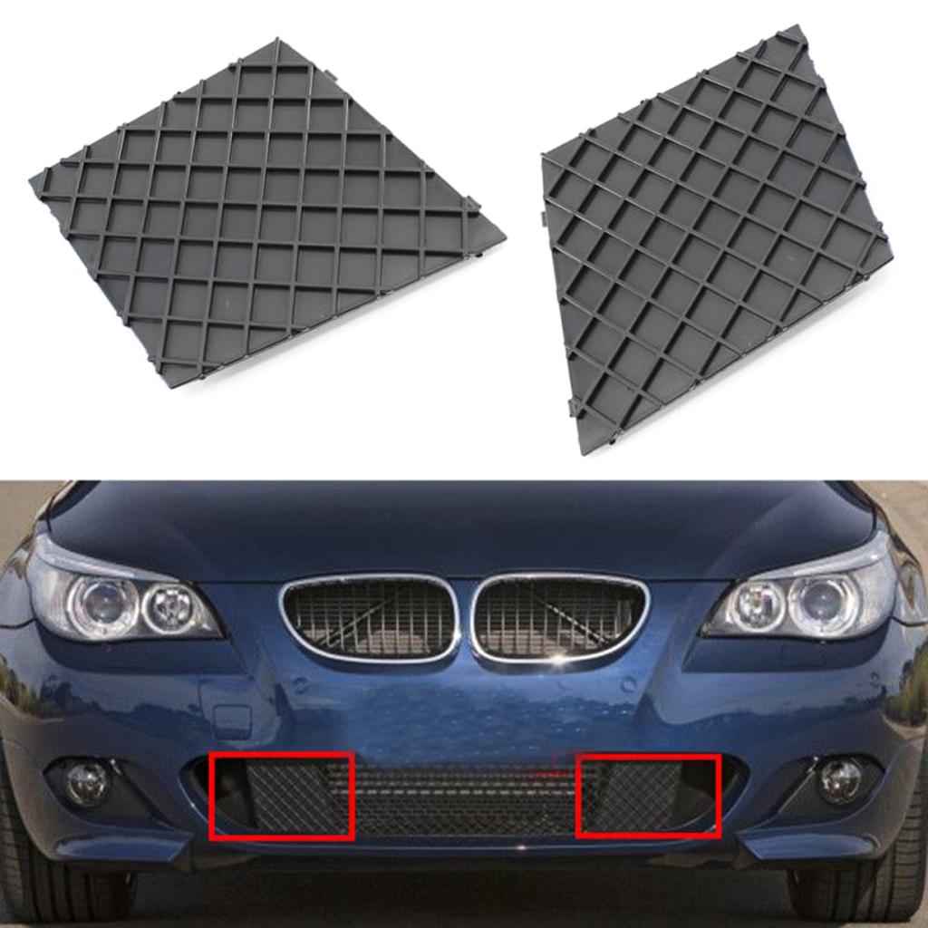Нижняя сетка переднего бампера автомобиля, накладка на решетку слева/справа 51117897186 51117897184 для E60 E61