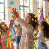 6Pcs Multicolor Wrist Streamers Multi-purpose Rainbow Dance Ribbons  Dance Party