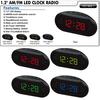 1 Set Electronic Alarm Clock Radio Snooze Function LED Digital Display Clock for Home Bedroom Office
